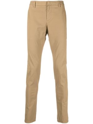 DONDUP mid-rise stretch-cotton trousers - Neutrals