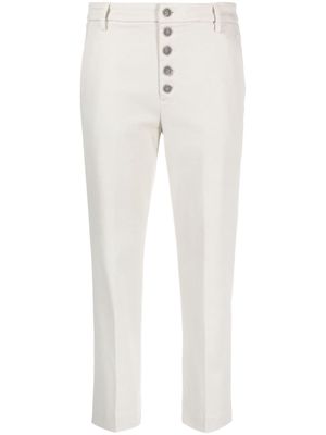 DONDUP mid-rise tapered-leg trousers - Neutrals
