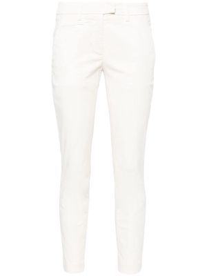 DONDUP Perfect cropped slim-cut trousers - White