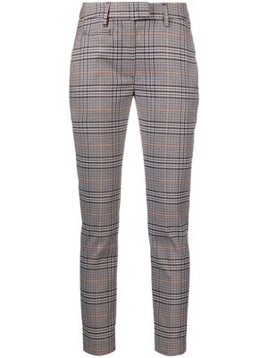 DONDUP plaid cropped trousers - Blue