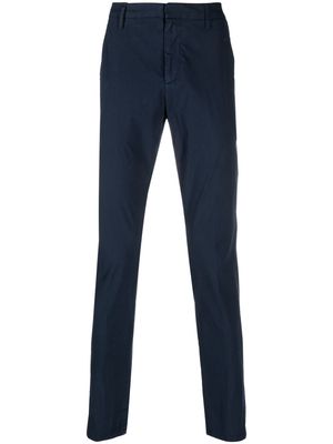 DONDUP pressed-crease slim-cut trousers - Blue