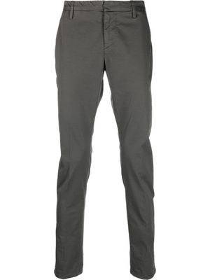 DONDUP pressed-crease straight-leg trousers - Grey