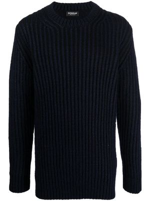 DONDUP ribbed crew neck sweater - Blue