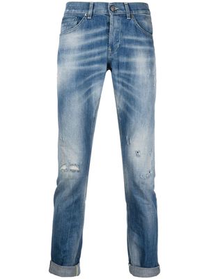 DONDUP ripped-detailing skinny-fit jeans - Blue