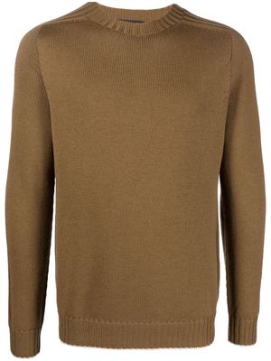 DONDUP round-neck knit jumper - Brown