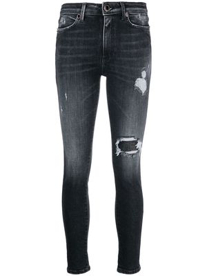 DONDUP skinny ripped-detail jeans - Black