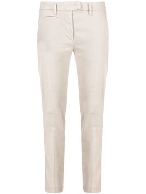 DONDUP slim cropped trousers - Neutrals