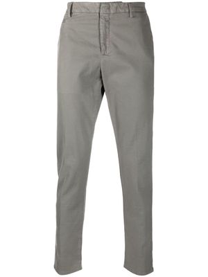 DONDUP slim-cut concealed-fastening trousers - Grey