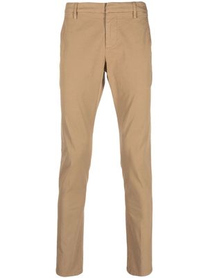DONDUP slim-cut leg trousers - Brown