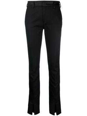 DONDUP slit-detailed slim-fit trousers - Black