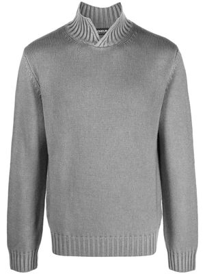 DONDUP stand-collar wool jumper - Grey
