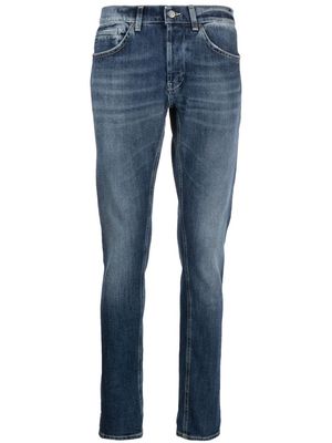 DONDUP stonewashed mid-rise jeans - Blue