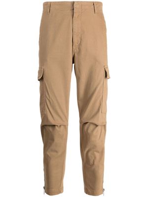 DONDUP straight-leg cargo trousers - Brown