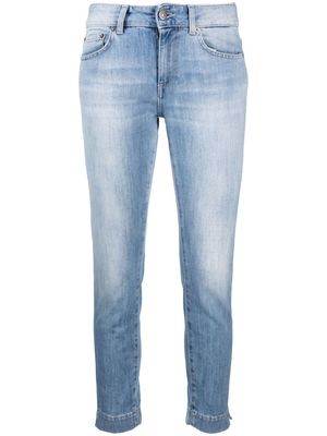 DONDUP straight-leg cropped jeans - Blue