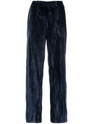 DONDUP straight-leg drawstring trousers - Blue