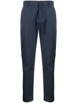 DONDUP tapered cotton-blend cropped trousers - Blue