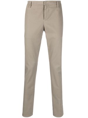 DONDUP tapered-leg chino trousers - Neutrals