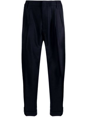 DONDUP tapered virgin-wool trousers - Blue
