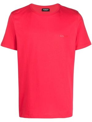 DONDUP tone-on-tone logo cotton T-shirt - Pink