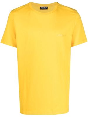 DONDUP tone-on-tone logo cotton T-shirt - Yellow