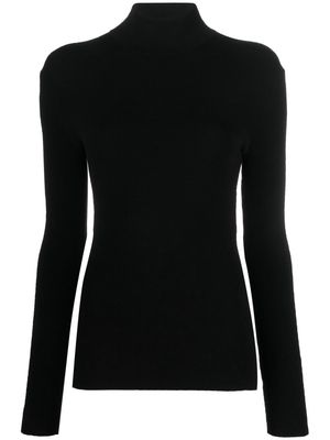 DONDUP turtle-neck backless knit jumper - Black