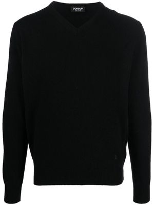 DONDUP V-neck merino-cashmere jumper - Black