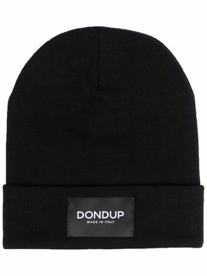 DONDUP wool-blend logo beanie - Black