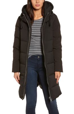 Donna Karan New York DKNY Channel Quilted Puffer Coat in Black