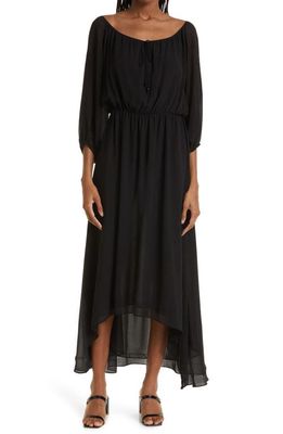 Donna Karan New York Georgette Poet Maxi Dress in Black