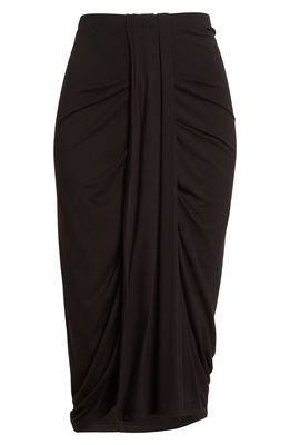 Donna Karan New York Women's Drape Front Skirt in Black