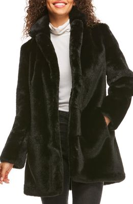 DONNA SALYERS FABULOUS FURS Le Mink Faux Fur Jacket in Black