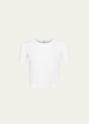 Donna Short-Sleeve Cropped Tee