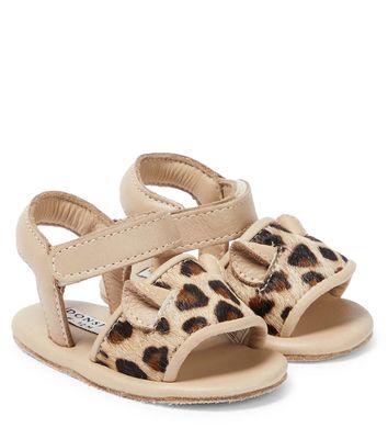 Donsje Baby Alina leopard-print leather sandals