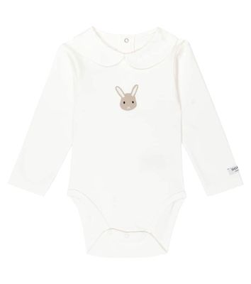 Donsje Baby Davis embroidered cotton playsuit