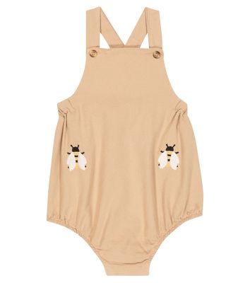 Donsje Baby Gig embroidered cotton playsuit
