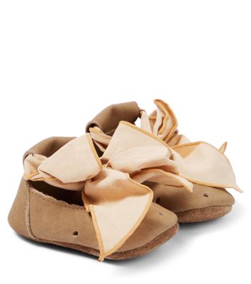 Donsje Baby Novi bow-detail leather shoes