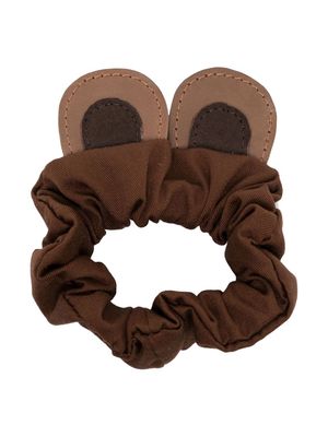 Donsje bear ears scrunchie hairband - Brown