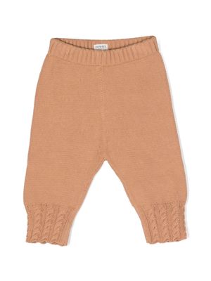 Donsje Icta knitted tapered trousers - Brown