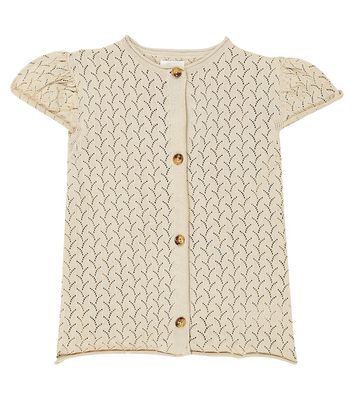 Donsje June cable-knit cotton cardigan