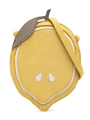Donsje lemon leather shoulder bag - Yellow