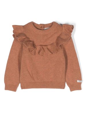 Donsje Mare gathered-detail jumper - Brown