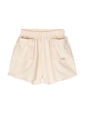 Donsje Mary high-waist cotton shorts - Neutrals