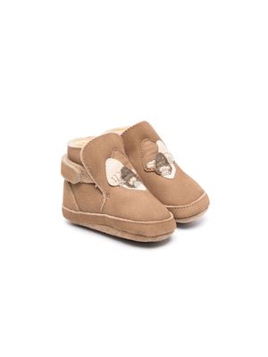 Donsje Mush suede ankle pre-walkers - Brown