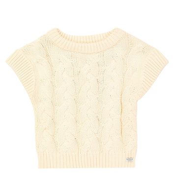 Donsje Mylli cable-knit cotton sweater vest