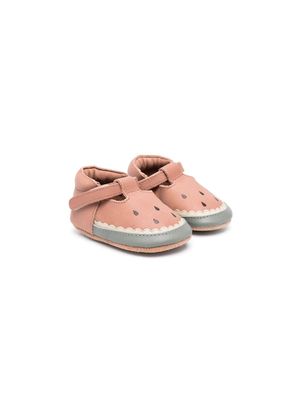 Donsje Nanoe leather crib shoes - Pink