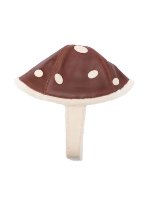 Donsje Wilder faux-fur mushroom hat - Brown