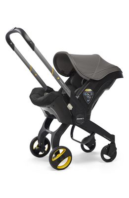 Doona Convertible Infant Car Seat/Compact Stroller System with Base in Grey Hound