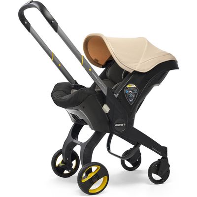 Doona Convertible Infant Car Seat/Compact Stroller System with Base in Sahara Sand 