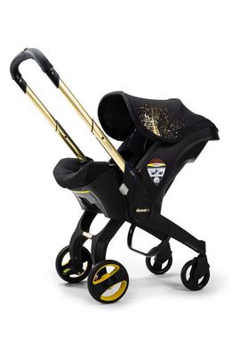 Doona Limited Edition Convertible Infant Car Seat/Compact Stroller System with Base in Gold