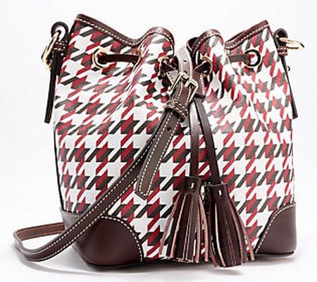 Dooney & Bourke Houndstooth Drawstring Crossbody